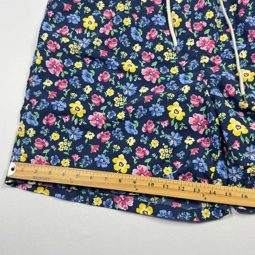 Polo Ralph‎ Lauren Swim Trunks Mens 2XB Big Navy Multi Floral Mesh Lined Shorts